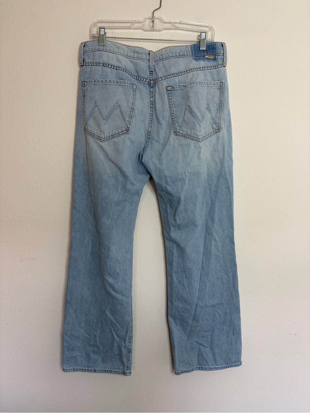 MOTHER Mid Rise Rambler Zip Flood Ripped Off Jeans - Picture 6 of 8